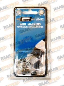 WIRE MARKERS FOR 8MM SPARK PLUG WIRES 