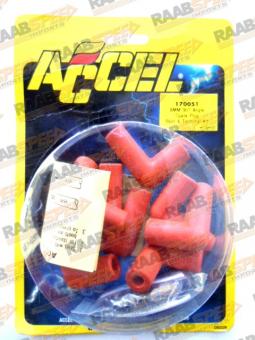 SPARK PLUG WIRE BOOT/TERMINALS 90 DEGREE ORANGE FOR 8MM 