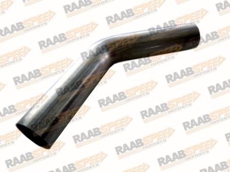EXHAUST ELBOW PIPE STAINLESS STEEL 45 DEGREE 2" OD-OD / LEG LENGTH 6" 