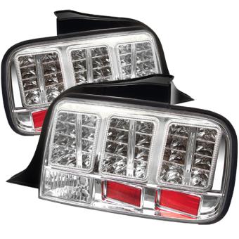 TAIL LAMPS LED FOR FORD MUSTANG 05-09 CHROME 
