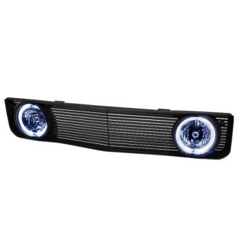 RADIATOR GRILL WITH HALO FOG LAMPS MUSTANG V6 05-09 